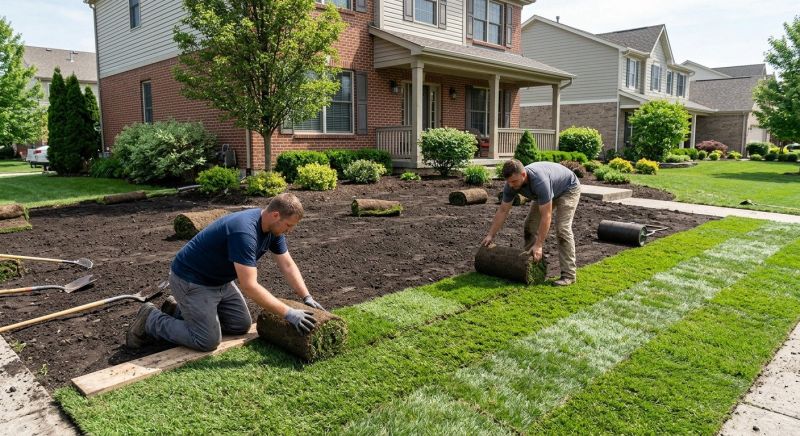 Yard Sod Installation in Rockwall, TX